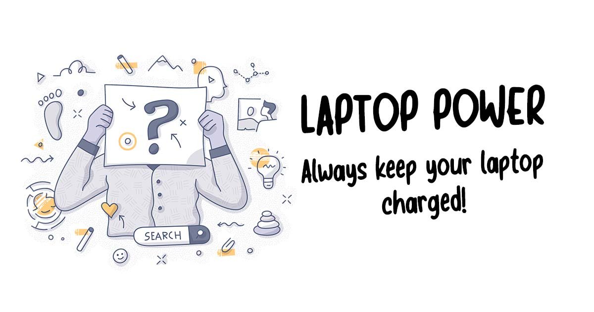 How many watts does a laptop use